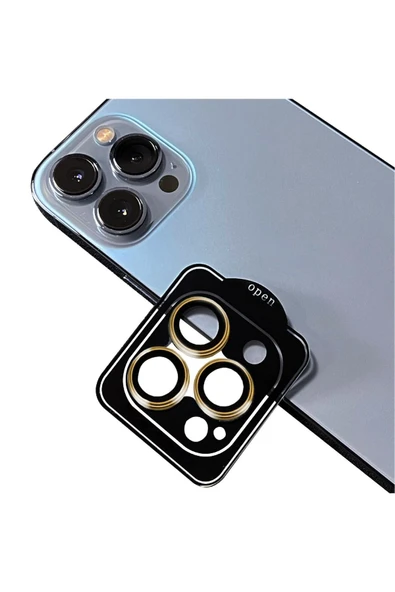 Iphone 12 Pro Max Kamera Lens Koruyucu Renkli Tasarım Kolay Takma Aparatlı (CL-11)