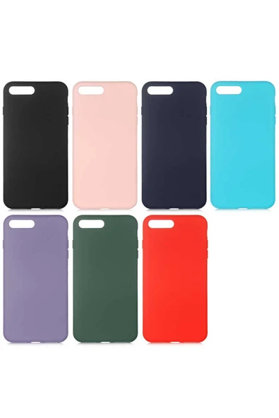 Iphone 7 Plus Kılıf Lansman Içi Kadife Soft Yumuşak Dokulu Liquid Silikon Kapak (LSR) - Resim 3