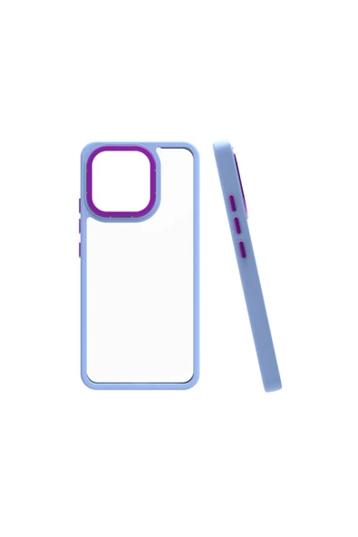 Xiaomi Mi 13 Kılıf Kamera Çıkıntılı Arkası Şeffaf Hassas Tuşlu Kenarlı Kapak (Flora) - Resim 2