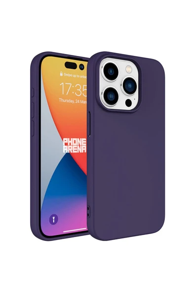 Iphone 15 Pro Max Kılıf Lansman Içi Kadife Soft Yumuşak Dokulu Liquid Silikon Kapak (LSR) - Resim 2