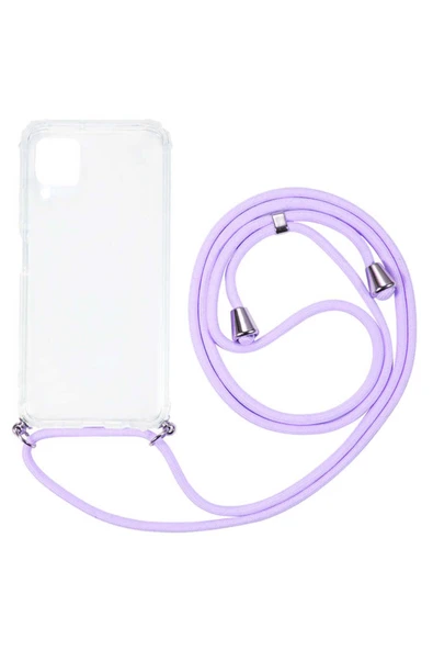 Huawei P40 Lite Kılıf Şeffaf Köşe Korumalı İpli Boyun Askılı Kapak (X-Rop) - Resim 2