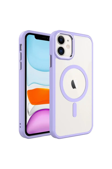 Apple Iphone 11 Kılıf Kamera Çıkıntılı Şarj Destekli Renkli Hassas Butonlu Kapak(krom) ürün görseli 1