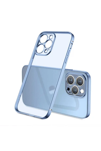 Iphone 12 Pro Kılıf Şeffaf Mat Transparan Görünümlü Kamera Korumalı Yumuşak Kapak (G-BOX-MAT) ürün görseli 1