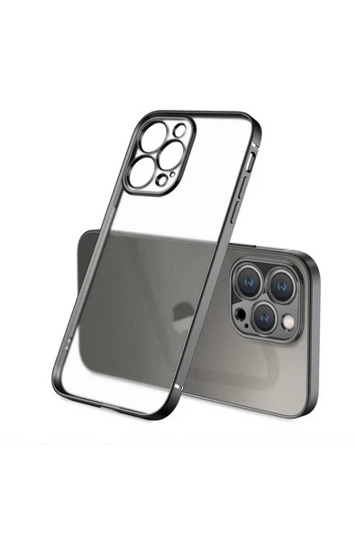 Iphone 12 Pro Max Kılıf Şeffaf Mat Görünümlü Kamera Korumalı Yumuşak Kapak (G-BOX-MAT)
