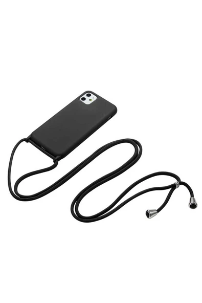 Iphone 11 Kılıf Ipli Boyun Askılı Içi Kadife Lansman Yumuşak Silikon Kapak (ROPİ) - Resim 5