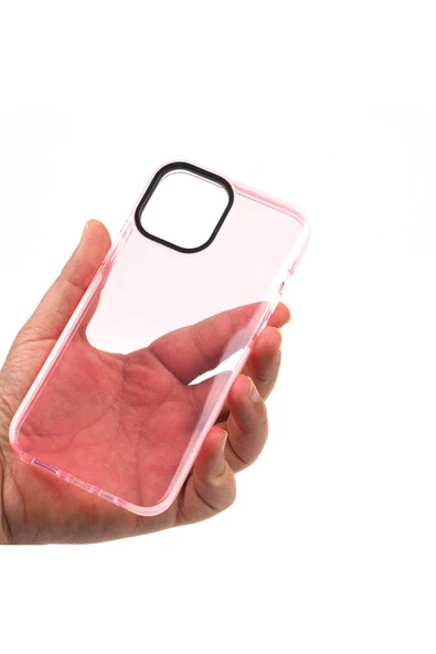 Iphone 12 Kılıf Renkli Transparan Renkli Parlak Kapak (PUNTO) - Resim 4