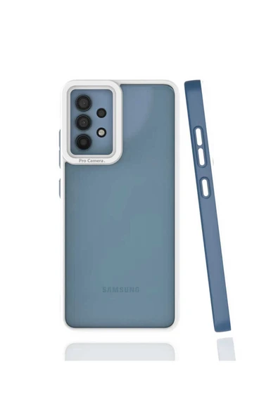 Samsung Galaxy A32 4G Kapak Mat Yüzeyli Kamera Korumalı Renkli Silikon Kılıf (MİMA) ürün görseli 1
