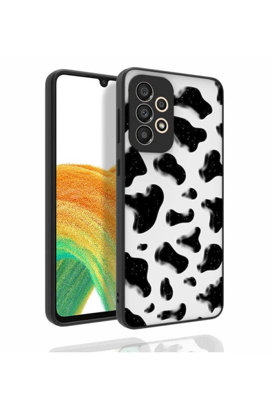 Samsung Galaxy A33 5G Kılıf Kabartmalı Kamera Korumalı Desenli Darbe Emici Renkli Kapak (Nora)