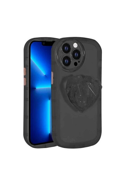 Iphone 13 Pro Kılıf Kamera Korumalı Pop Soketli Renkli Airbag Köşe Korumalı Kapak (OFRO) - Resim 2