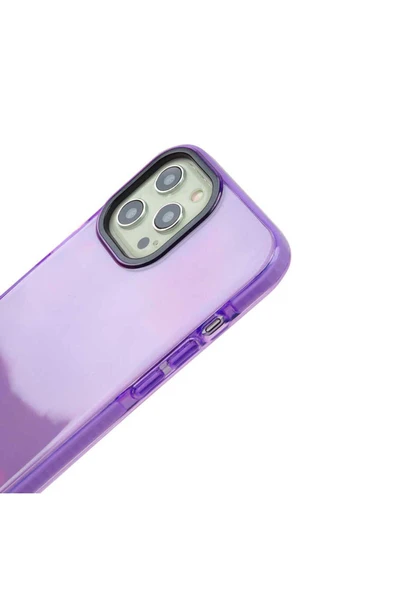 Iphone 12 Kılıf Renkli Transparan Renkli Parlak Kapak (PUNTO) - Resim 3