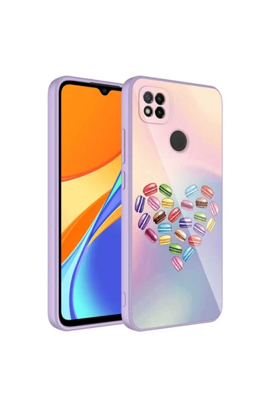 Xiaomi Redmi 9C Kılıf Kamera Korumalı Bulut Desenli Renkli Sert Parlak Silikon Kapak (Epoksi) - Resim 2