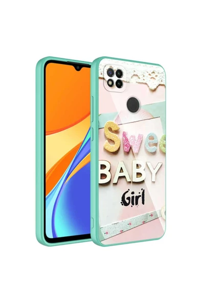 Xiaomi Redmi 9C Kılıf Kamera Korumalı Bulut Desenli Renkli Sert Parlak Silikon Kapak (Epoksi) ürün görseli