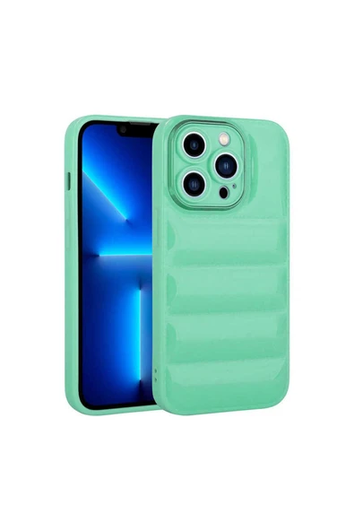 Iphone 13 Pro Kılıf Kamera Korumalı Kasisli Kabartmalı Darbe Emici Yumuşak Kapak (GALYA) - 2