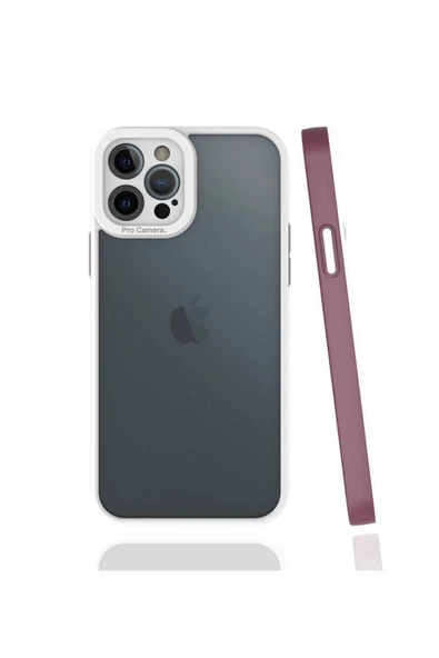 Iphone 12 Pro Max Kapak Mat Yüzeyli Kamera Korumalı Renkli Silikon Kılıf (MİMA) ürün görseli 1