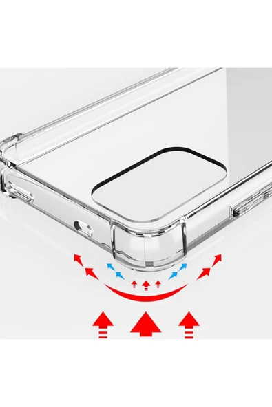 Xiaomi Redmi Note 10S Şeffaf Kılıf Köşelerde Darbelere Karşı Ultra Kalınlık (ANTİSHOCK) - Resim 5
