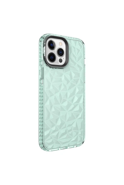Iphone 13 Pro Kılıf Pramit Desenli Renkli Yumuşak Lüks Silikon Kapak (BUZ)