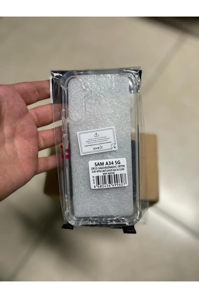 Samsung Galaxy A34 Şeffaf Kılıf Köşelerde Darbelere Karşı Ultra Kalınlık (ANTİSHOCK) ürün görseli 1