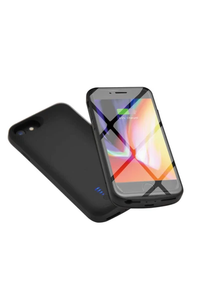 Iphone 7 Şarjlı Kılıf Stand Özellikli Led Göstergeli Mat Yüzeyli (Ş-K)