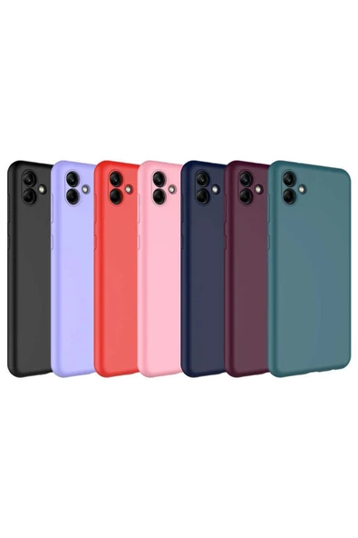 Samsung Galaxy A04 Kılıf Kadife Iç Yüzey Yumuşak Dokulu Kamera Korumalı Ince Silikon Kapak (mara) - Resim 3