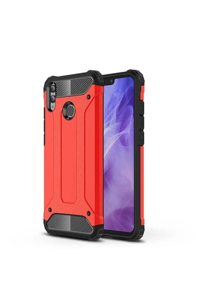 Huawei Honor 8x Kılıf Armor Köşe Korumalı Çift Katman Tank Zırh Kapak (crash)