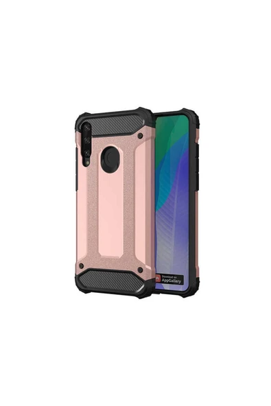Huawei Y6p Kılıf Armor Köşe Korumalı Çift Katman Tank Zırh Kapak (crash)