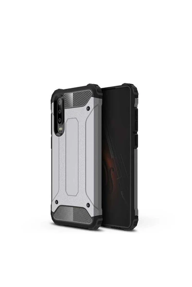 Huawei P30 Lite Kılıf Armor Köşe Korumalı Çift Katman Tank Zırh Kapak (crash)