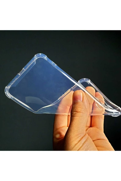 Samsung Galaxy S21 Kılıf Antishock Darbe Emici Kamera Korumalı Yumuşak Şeffaf Silikon Kapak(k-anti) - Resim 3