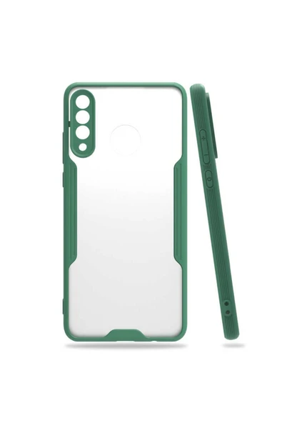 Huawei P30 Lite Kılıf Kamera Korumalı Ultra Ince Buzlu Mat Renkli Silikon Kapak(parfe)