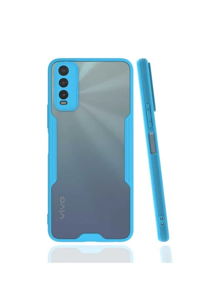 Vivo Y20 Kılıf Kamera Korumalı Ultra Ince Buzlu Mat Renkli Silikon Kapak(parfe) ürün görseli