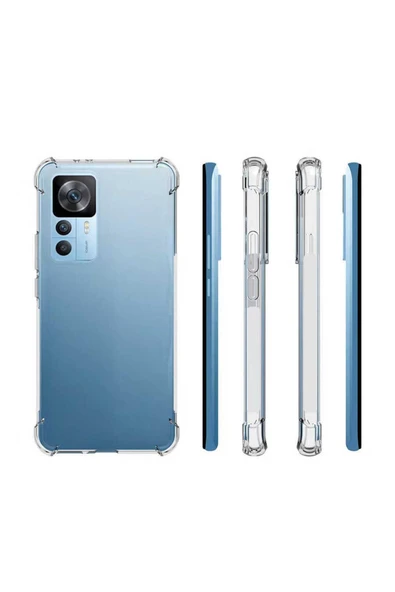 Xiaomi Mi 12t Pro Şeffaf Kılıf Köşelerde Darbelere Karşı Ultra Kalınlık (antishock) - Resim 5