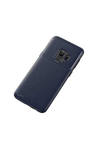 Samsung Galaxy S9 Kamera Çıkıntılı Karbon Fiber Dokulu Renk Atmaz Koruyucu Kapak (negro) ürün görseli 1