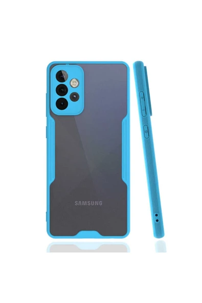 Samsung Galaxy A52 Kılıf Kamera Korumalı Ultra Ince Buzlu Mat Renkli Silikon Kapak(parfe) ürün görseli 1