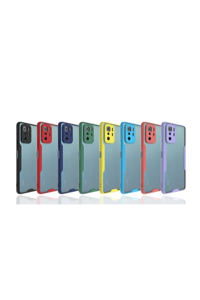 Xiaomi Poco X3 Gt Kılıf Kamera Korumalı Ultra Ince Buzlu Mat Renkli Silikon Kapak(parfe) - Resim 3