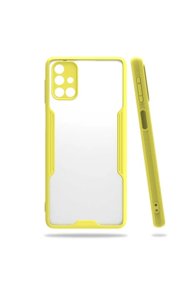 Samsung Galaxy M31s Kılıf Kamera Korumalı Ultra Ince Buzlu Mat Renkli Silikon Kapak(parfe) ürün görseli