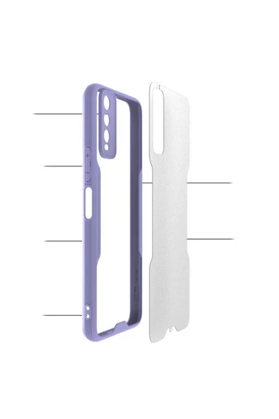 Vivo Y20 Kılıf Kamera Korumalı Ultra Ince Buzlu Mat Renkli Silikon Kapak(parfe) - Resim 4