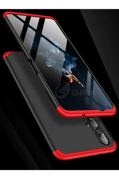 Huawei Honor 20 Kılıf 360 Tam Koruma Ön Ve Arka Sert Mika Kapak Orjinal Ays Gkk Kapak - 3