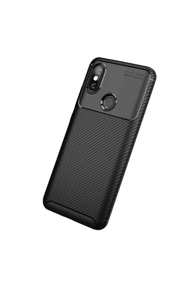 Xiaomi Mi 6x Kamera Çıkıntılı Karbon Fiber Dokulu Renk Atmaz Koruyucu Kapak (negro) - 5