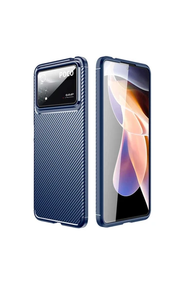 Xiaomi Poco X4 Pro 5g Kılıf Kamera Çıkıntılı Karbon Fiber Dokulu Renk Atmaz Kapak (negro) - 2