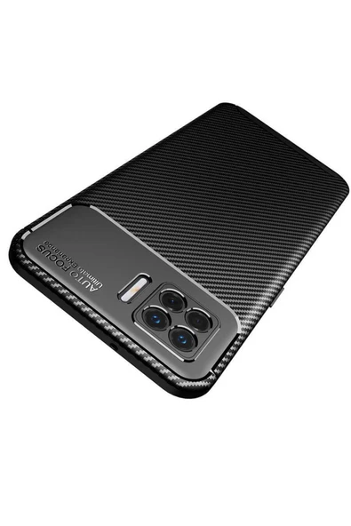 Oppo A73 Kılıf Kamera Çıkıntılı Karbon Fiber Dokulu Renk Atmaz Kapak (negro) - Resim 5