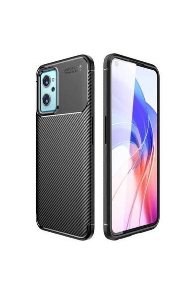Oppo A36 Kılıf Kamera Çıkıntılı Karbon Fiber Dokulu Renk Atmaz Kapak (negro)