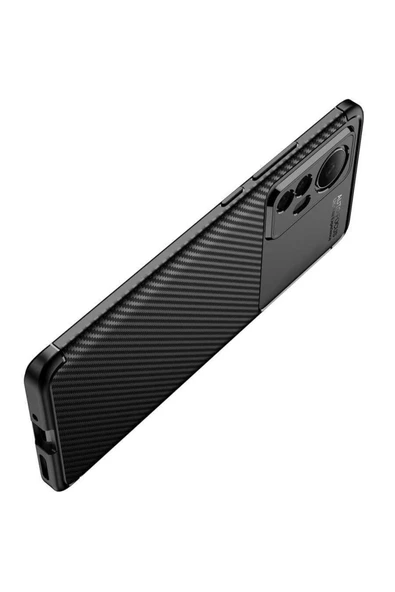 Xiaomi Mi 12 Kılıf Kamera Çıkıntılı Karbon Fiber Dokulu Renk Atmaz Kapak (negro) - Resim 3