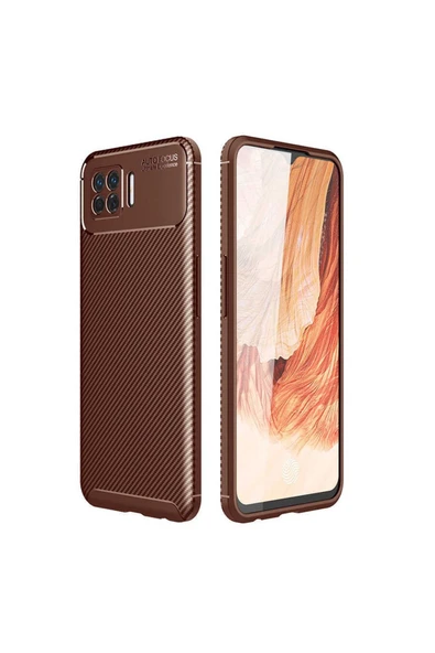 Oppo A73 Kılıf Kamera Çıkıntılı Karbon Fiber Dokulu Renk Atmaz Kapak (negro) ürün görseli