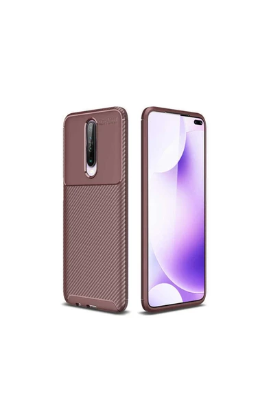 Xiaomi Poco X2 Kılıf Kamera Çıkıntılı Karbon Fiber Dokulu Renk Atmaz Kapak (negro) - Resim 2