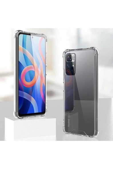 Xiaomi Poco M4 Pro 5g Şeffaf Kılıf Köşelerde Darbelere Karşı Ultra Kalınlık (antishock) - Resim 5