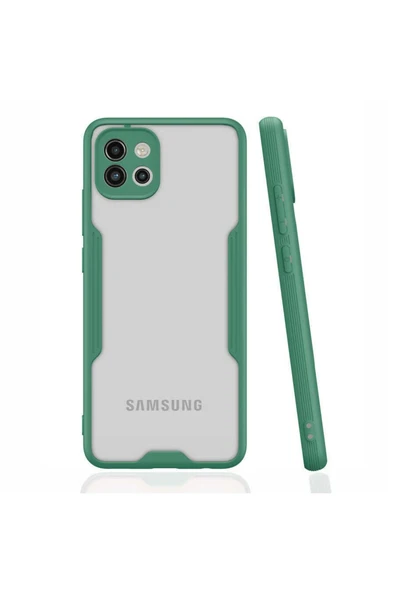Samsung Galaxy A03 Kılıf Kamera Korumalı Ultra Ince Buzlu Mat Renkli Silikon Kapak(parfe) - Resim 2