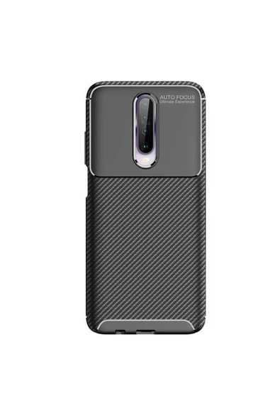 Xiaomi Poco X2 Kılıf Kamera Çıkıntılı Karbon Fiber Dokulu Renk Atmaz Kapak (negro) - Resim 4