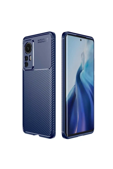 Xiaomi Mi 12 Kılıf Kamera Çıkıntılı Karbon Fiber Dokulu Renk Atmaz Kapak (negro) - Resim 2