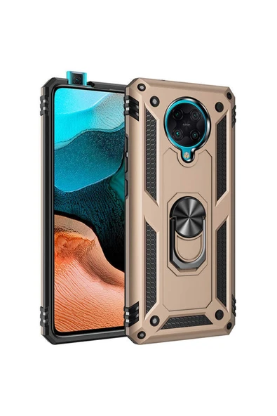 Xiaomi Poco F2 Pro Kılıf Tank Zırh Yüzüklü Mıknatıslı Standlı Kapak (vega) ürün görseli