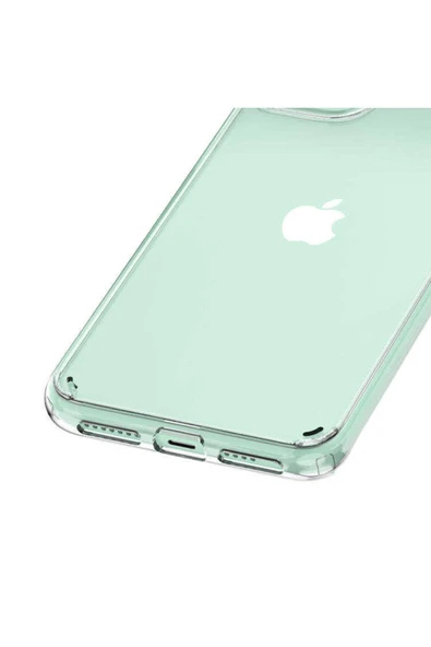 Iphone 11 Kılıf Kamera Çıkıntılı Şeffaf Darbe Emici Sert Silikon Kapak (COSS) - Resim 3