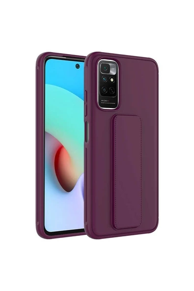 Xiaomi Redmi Note 11s Global Kılıf Standlı Lansman Yumuşak Dokulu Esnek Silikon Kapak (qstand) - Resim 2